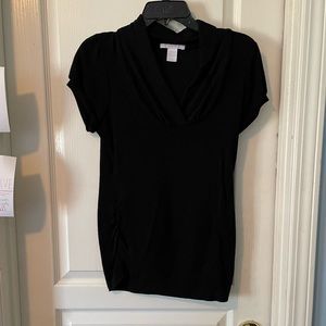 Black short sleeve top